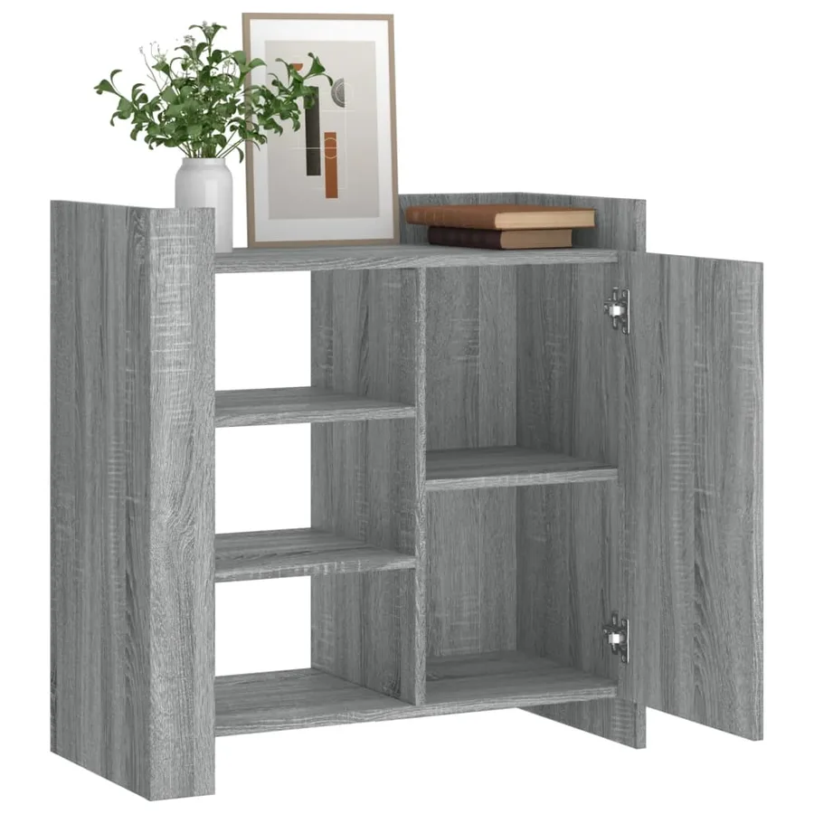Buffet sonoma gris 73,5x35x75 cm bois d'ingénierie - 3