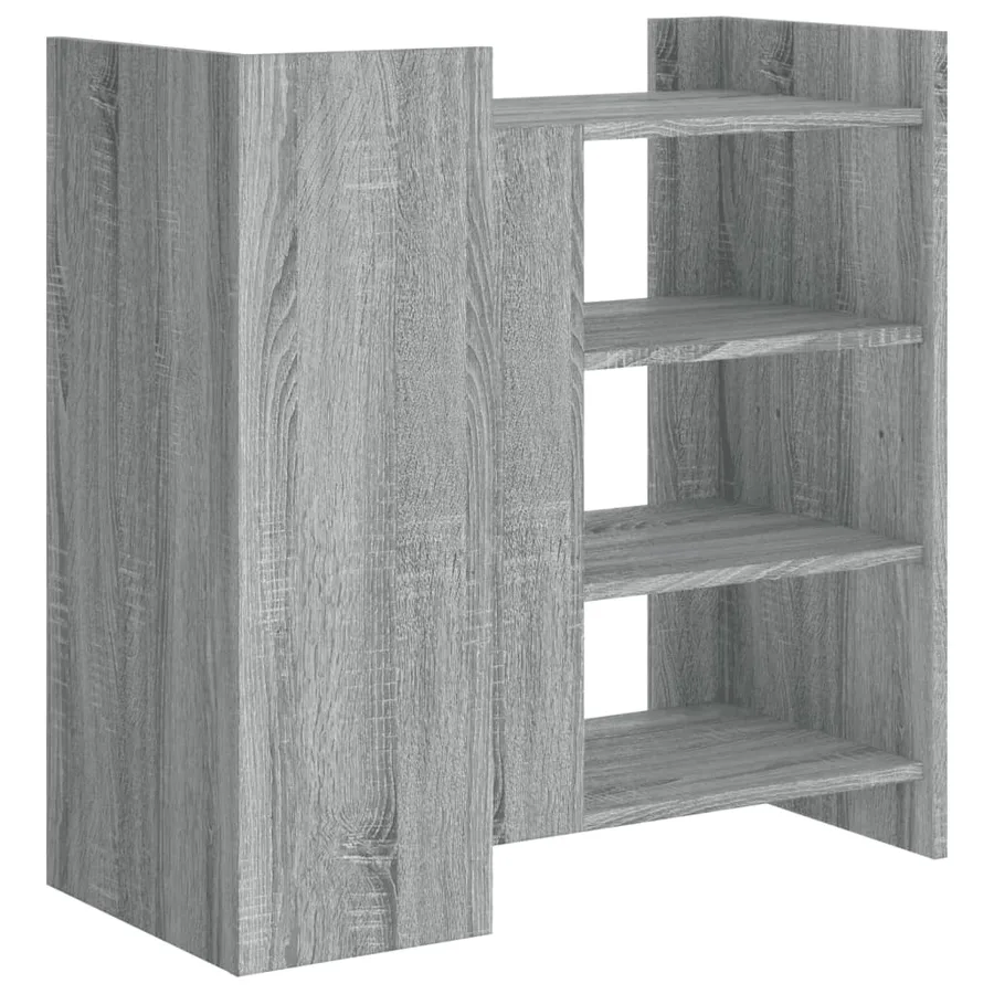 Buffet sonoma gris 73,5x35x75 cm bois d'ingénierie - 6