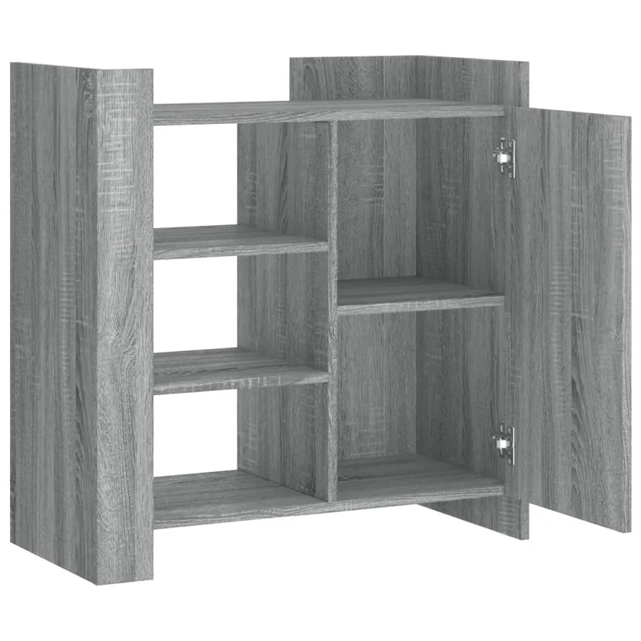 Buffet sonoma gris 73,5x35x75 cm bois d'ingénierie - 7