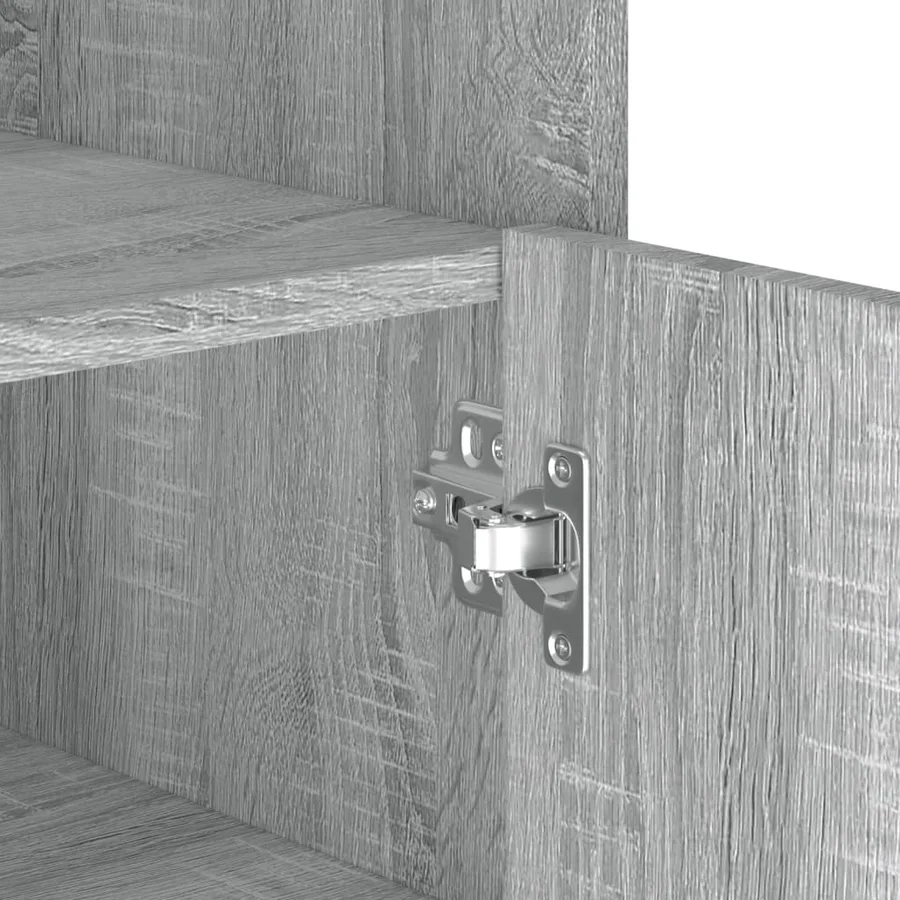 Buffet sonoma gris 73,5x35x75 cm bois d'ingénierie - 9