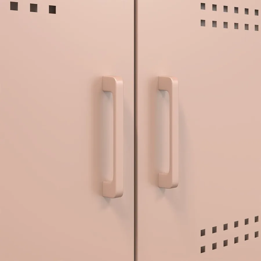 Meubles TV 2 pcs rose 68x39x50,5 cm acier - 12