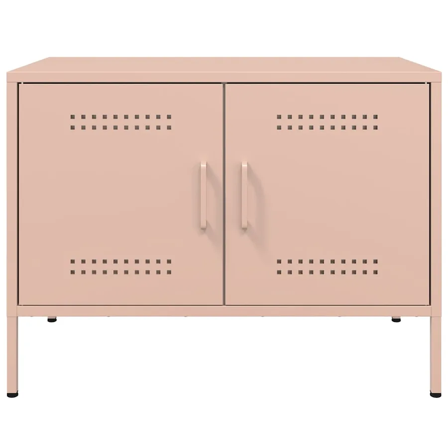 Meubles TV 2 pcs rose 68x39x50,5 cm acier - 7
