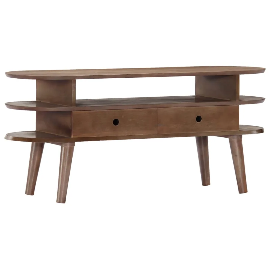 Meuble TV 110x35x50 cm Bois d'acacia solide