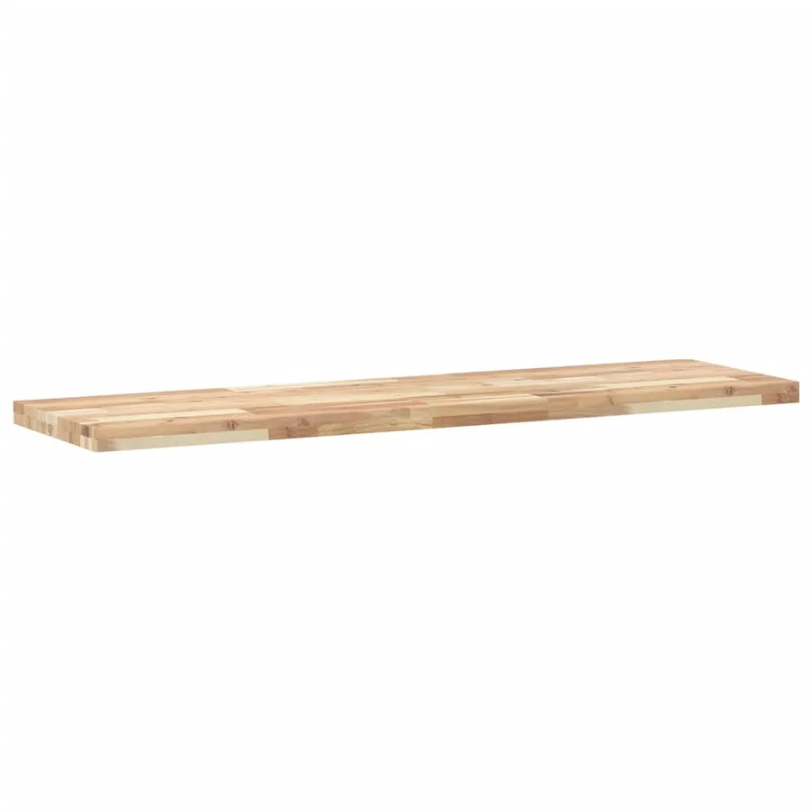 Dessus de meuble de salle de bain non traité bois d'acacia - 6