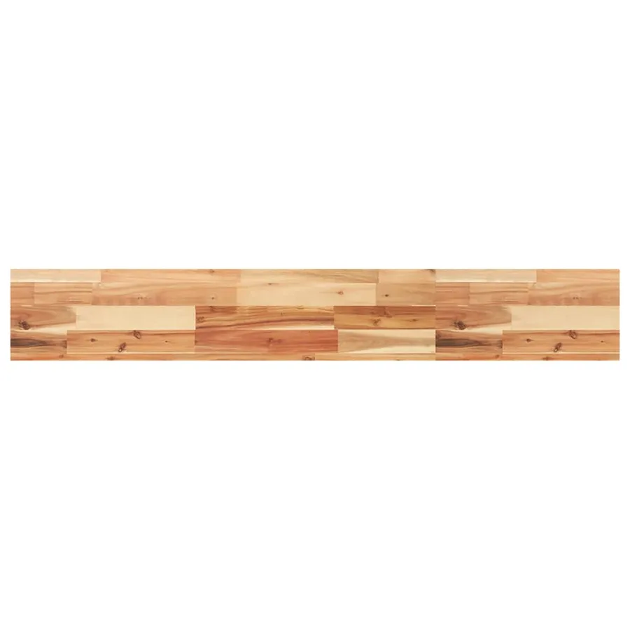 Étagère flottante 160x20x4 cm acacia massif finition à l'huile - 2