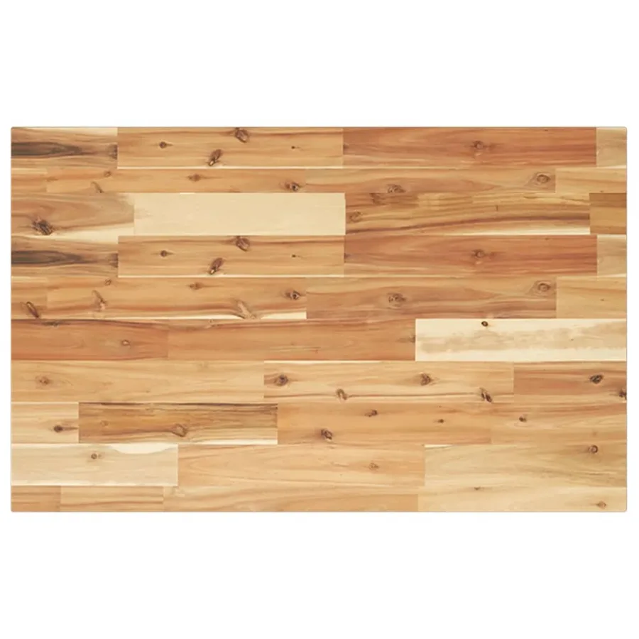 Étagère de vasque murale acier et bois massif d'acacia - 8
