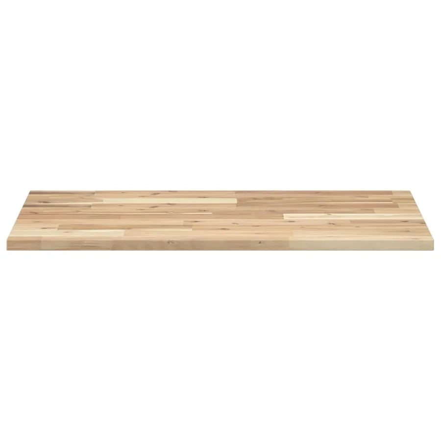 Dessus de meuble de salle de bain non traité bois d'acacia - 3