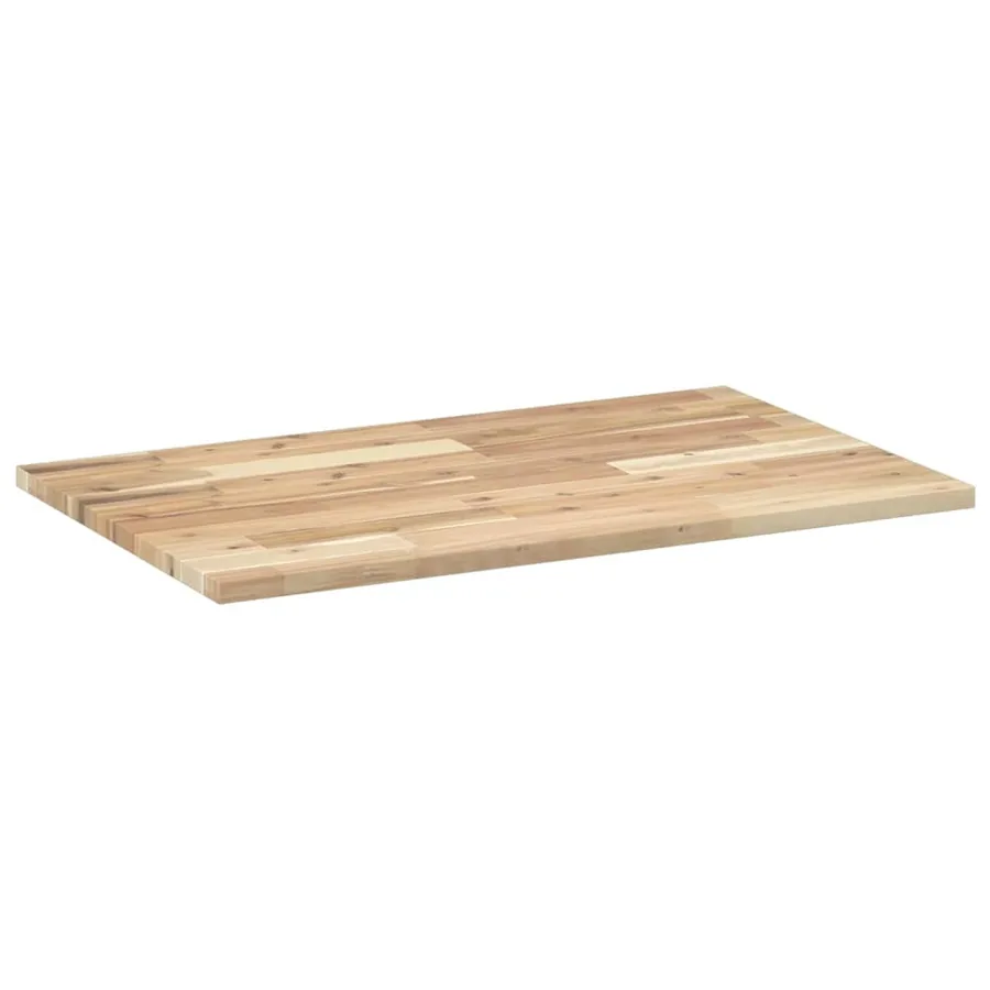 Dessus de meuble de salle de bain non traité bois d'acacia - 6