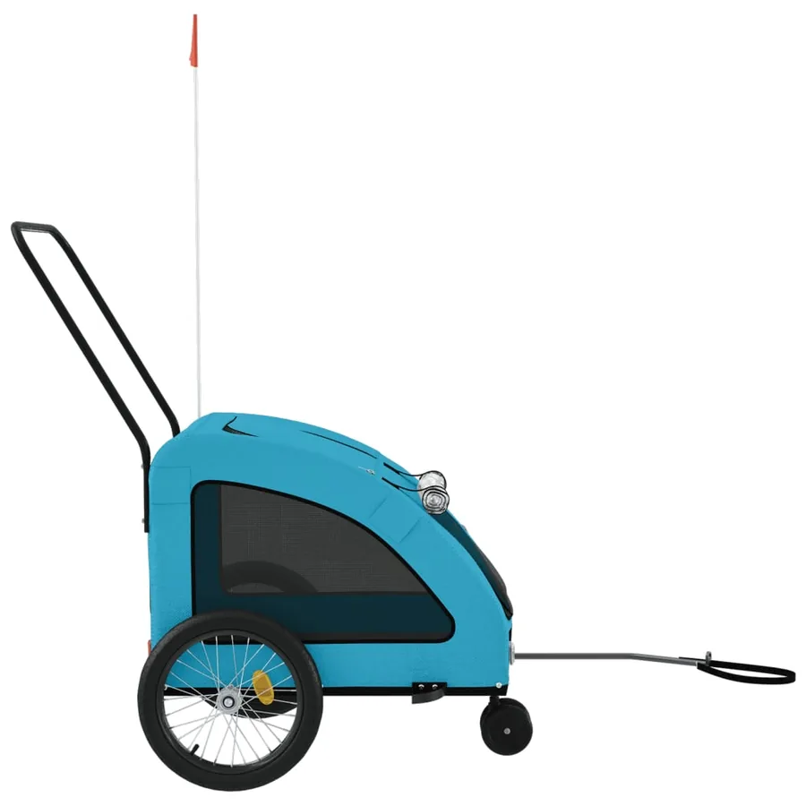 Remorque de vélo pour animaux de compagnie bleu - 6
