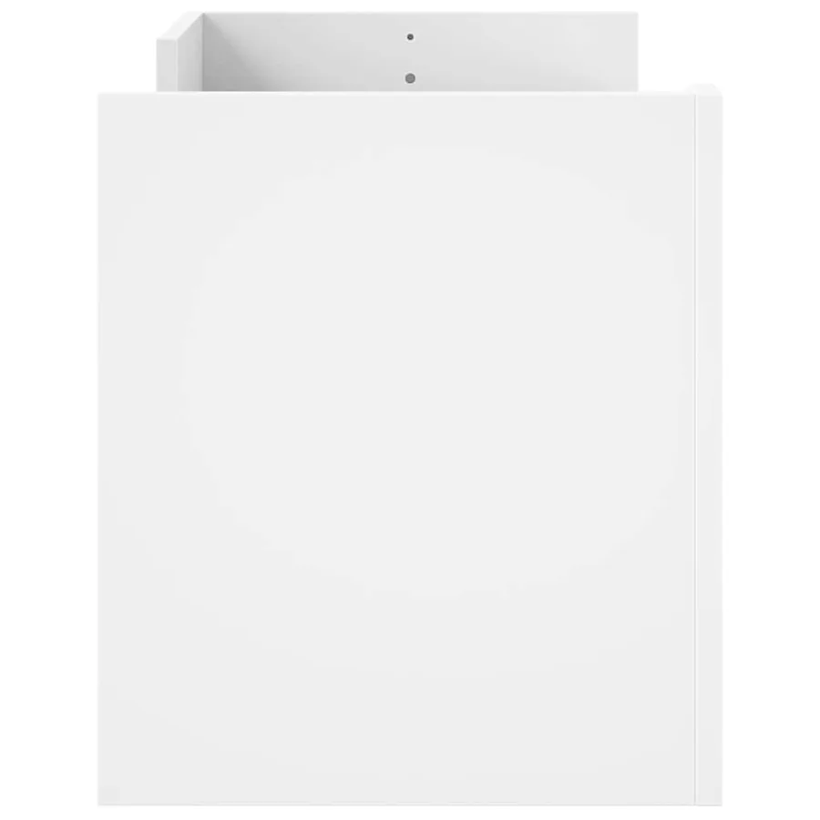 Meuble TV Blanc 100x35x40 cm Bois d'ingénierie - 5