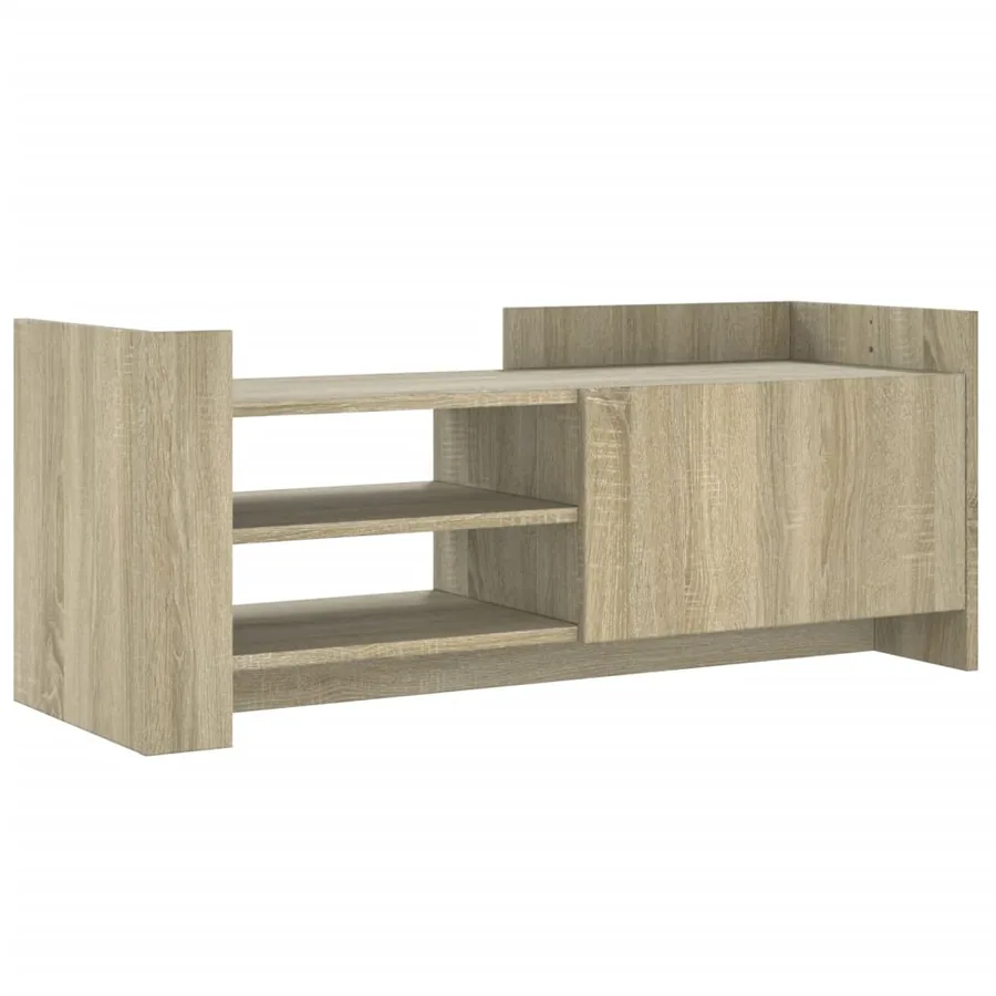 Meuble TV Chêne sonoma 100x35x40 cm Bois d'ingénierie - 2