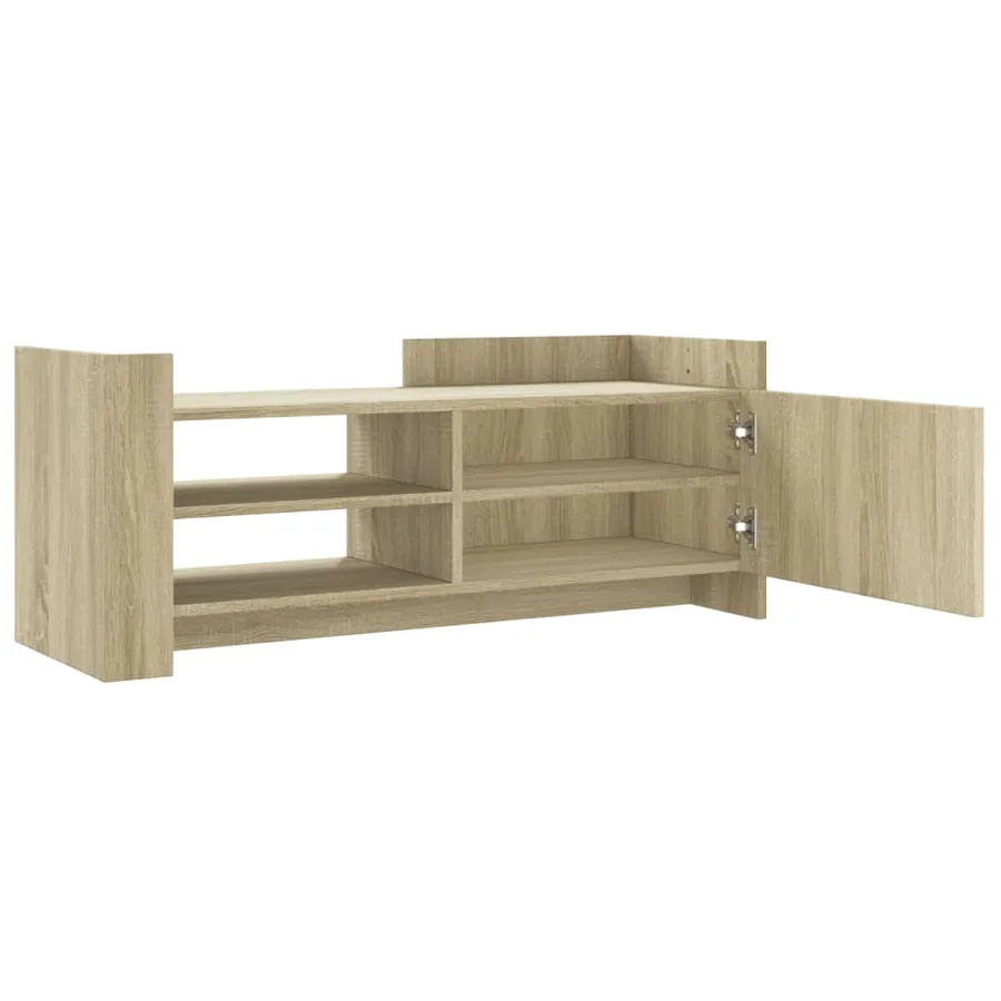 Meuble TV Chêne sonoma 100x35x40 cm Bois d'ingénierie - 8