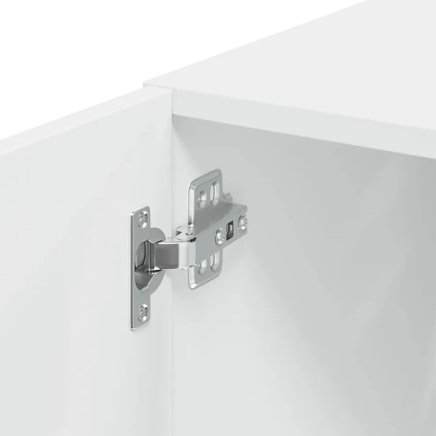 Armoire murale blanc 40x42,5x40 cm bois d'ingénierie - 9