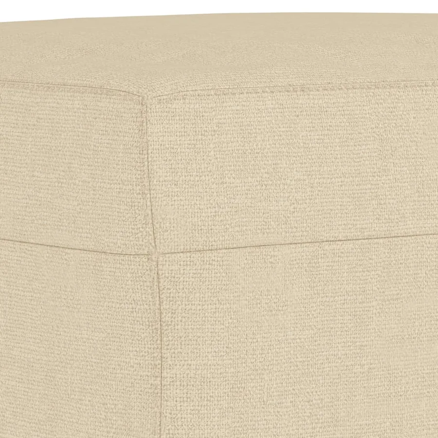 Ensemble de canapés 4 pcs avec coussins crème tissu - 8