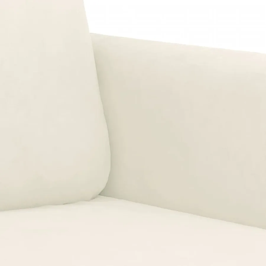 Ensemble de canapés 3 pcs crème velours - 6