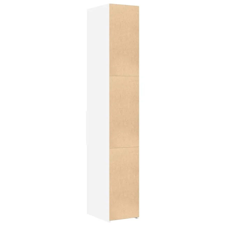 Buffet haut blanc 30x42,5x185 cm bois d'ingénierie - 6