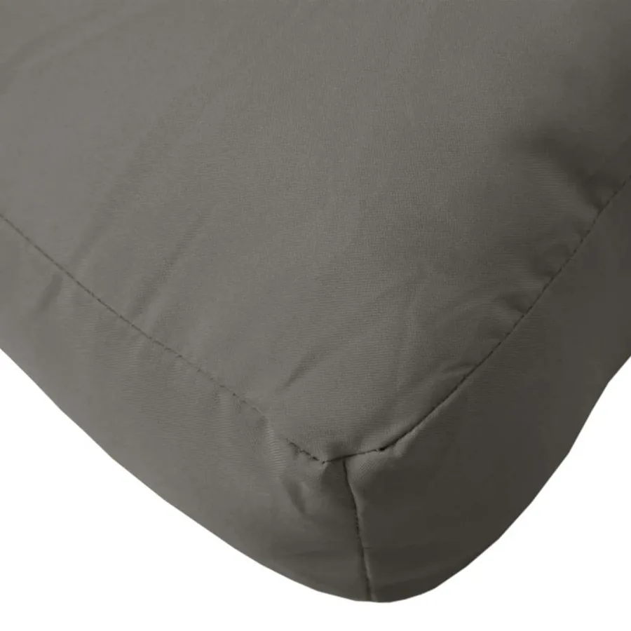 Coussins de palette lot de 2 gris foncé mélangé tissu - 8