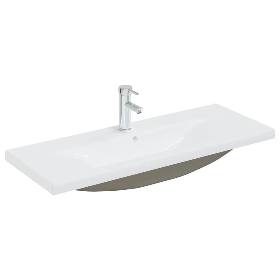 Armoire d'évier avec lavabo intégré Blanc Aggloméré - 10