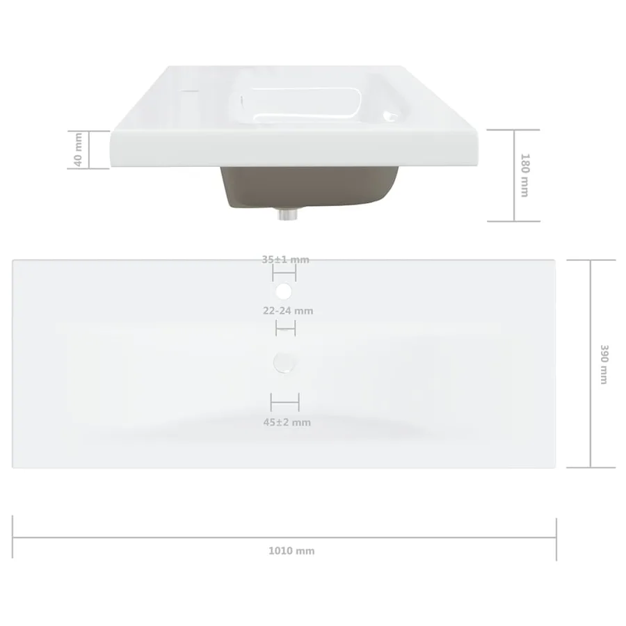 Armoire d'évier avec lavabo intégré Blanc Aggloméré - 15