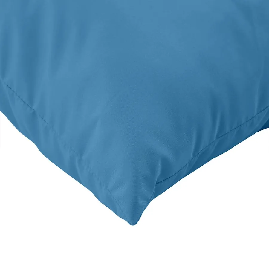 Coussins de palette lot de 3 bleu mélangé tissu - 7