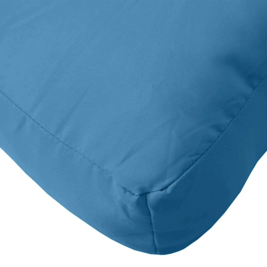 Coussins de palette lot de 3 bleu mélangé tissu - 8
