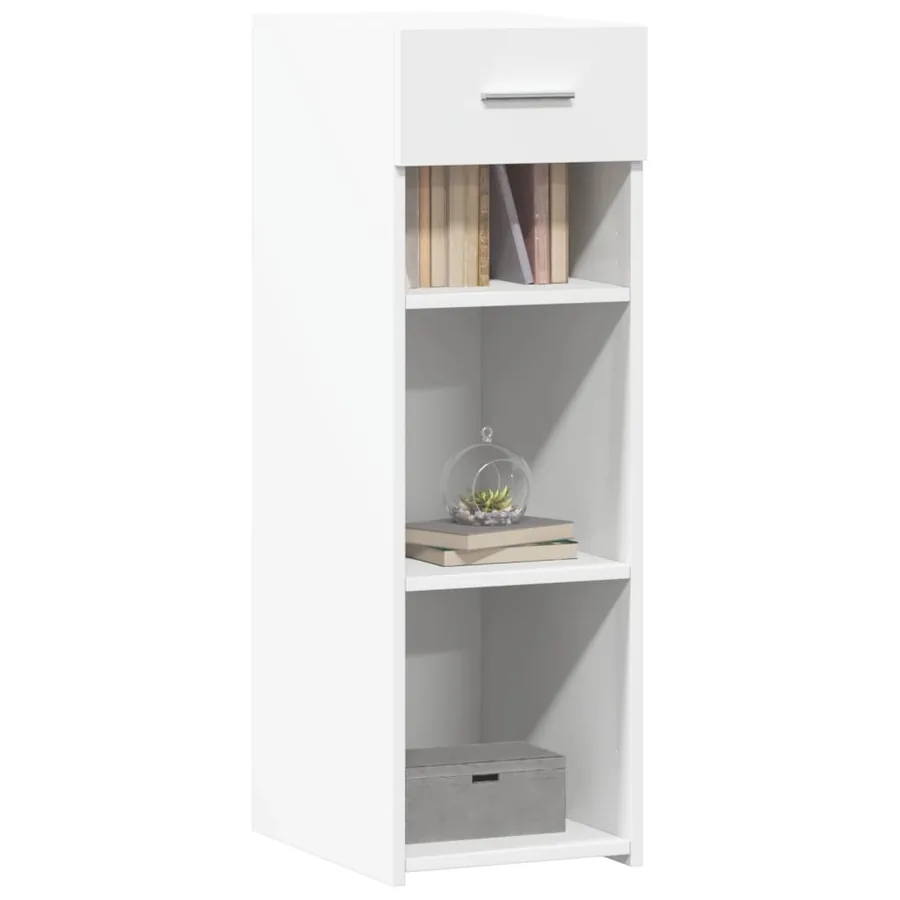 Buffet blanc 30x42,5x93 cm bois d'ingénierie - 3