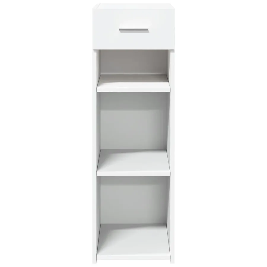 Buffet blanc 30x42,5x93 cm bois d'ingénierie - 4
