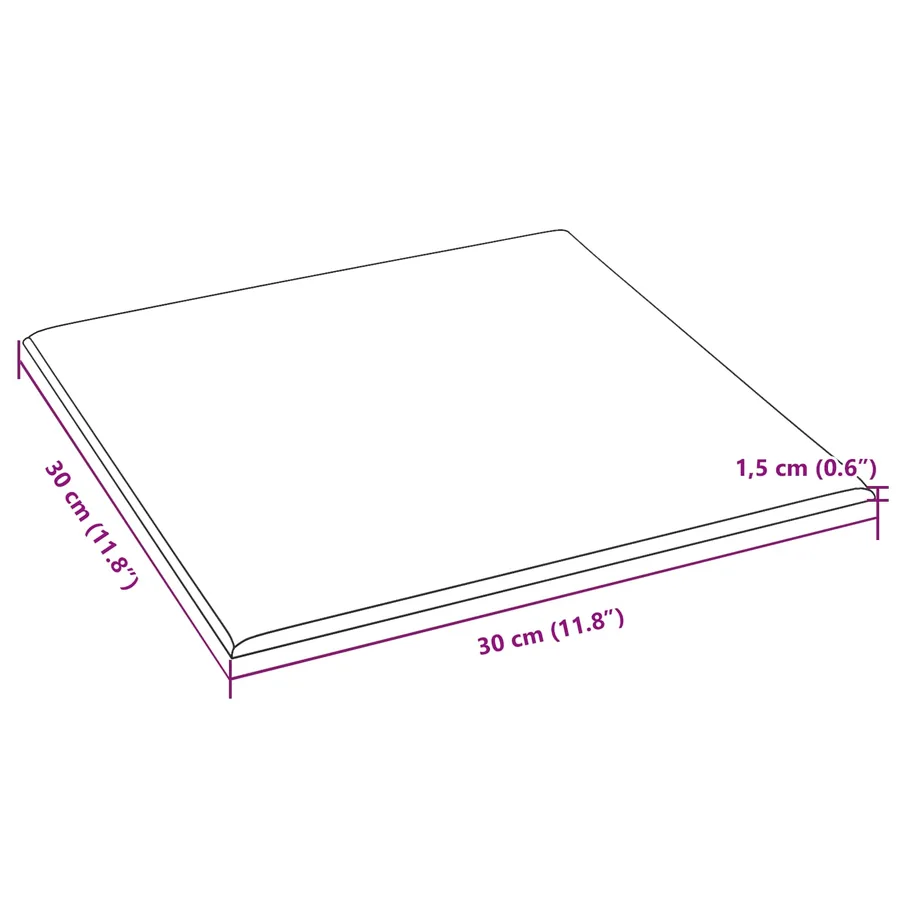 Tête de lit murale 12 pcs Rose Velours - 6