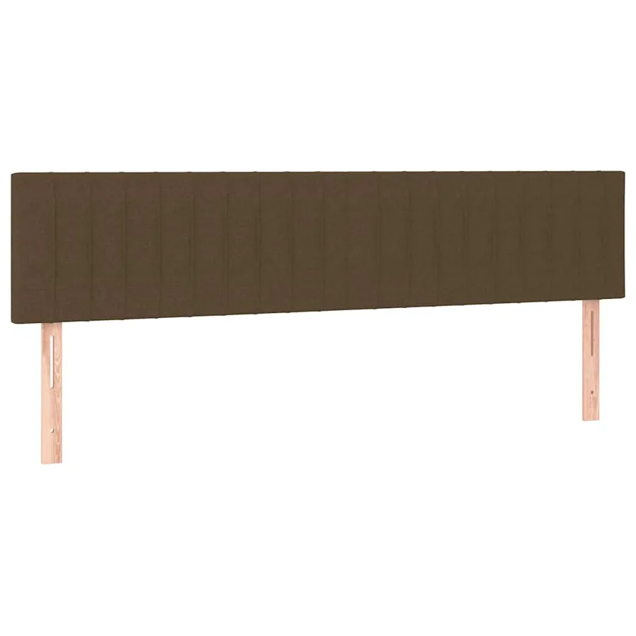 Sommier à lattes de lit et matelas marron foncé 120x190cm tissu - 7
