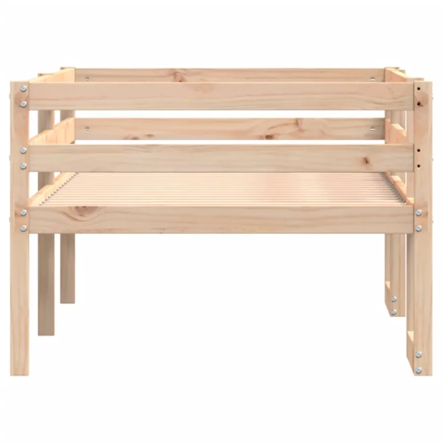 Cadre de lit pour enfants sans matelas 80x200 cm pin massif - 6