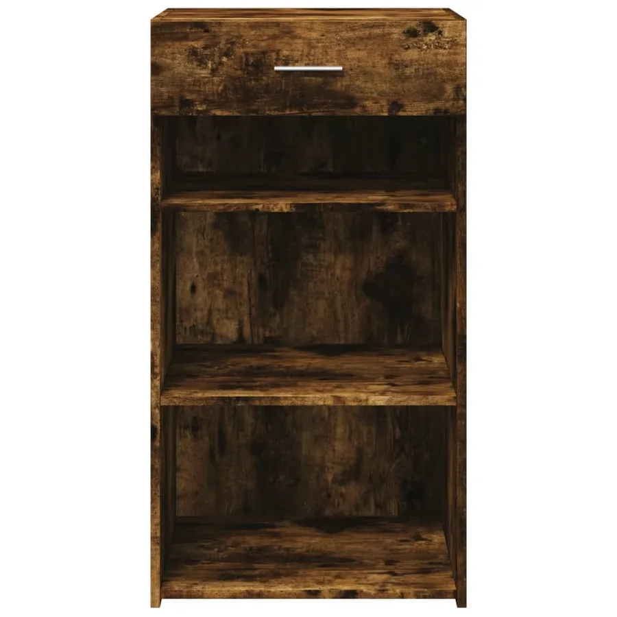Buffet chêne fumé 50x42,5x93 cm bois d'ingénierie - 4
