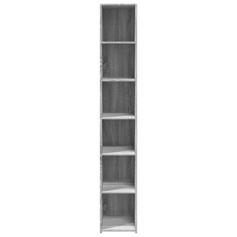 Buffet haut sonoma gris 30x41x185 cm bois d'ingénierie - 4