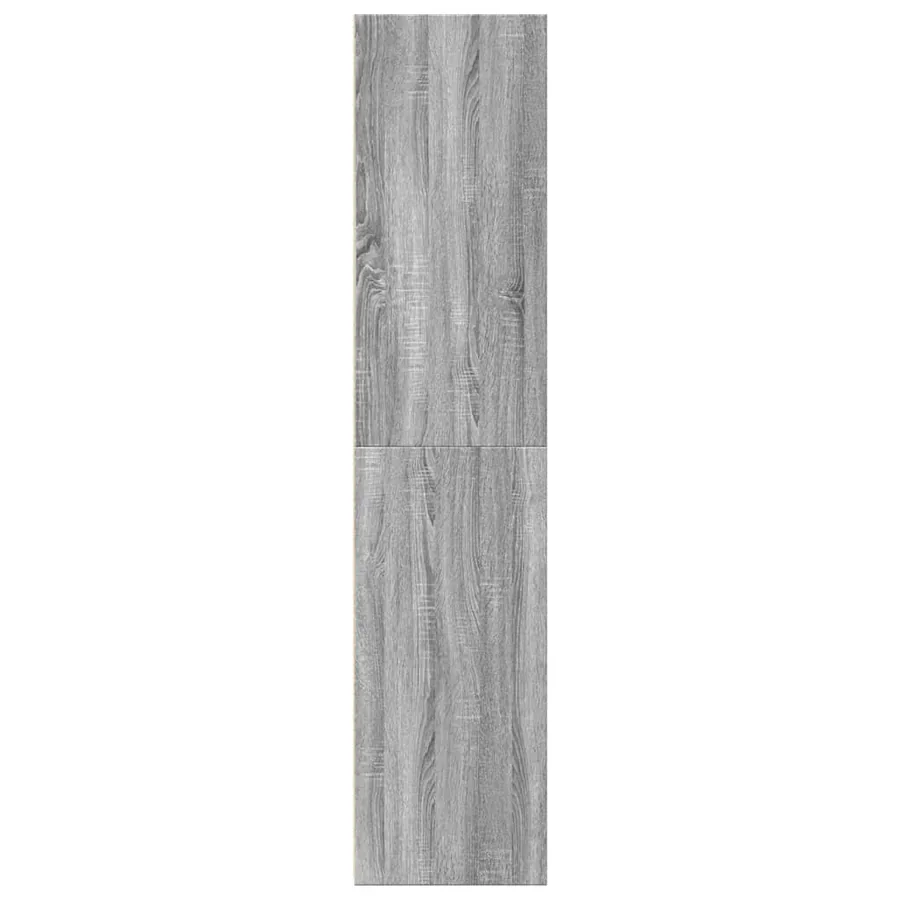 Buffet haut sonoma gris 30x41x185 cm bois d'ingénierie - 5