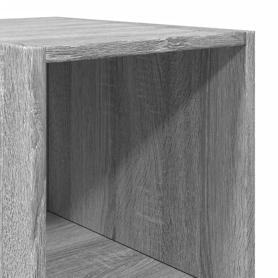 Buffet haut sonoma gris 30x41x185 cm bois d'ingénierie - 7