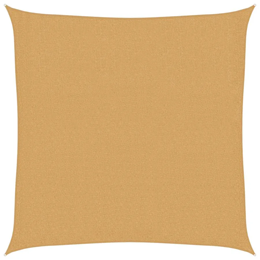 Voile d'ombrage 160 g/m² carré sable 2,5x2,5 m PEHD - 2