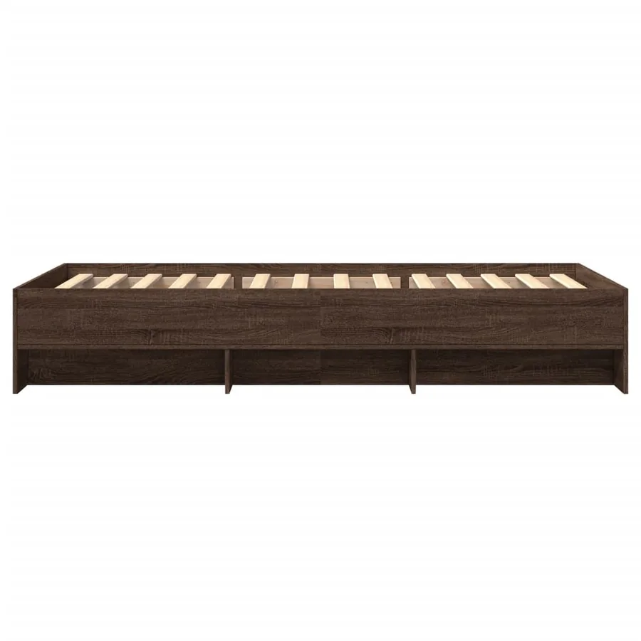 Cadre de lit sans matelas chêne marron 100x200 cm - 6