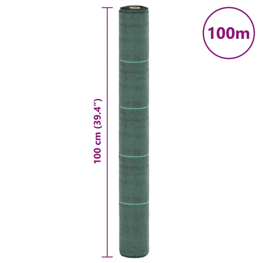 Membrane anti-mauvaises herbes vert 1x100 m PP - 8