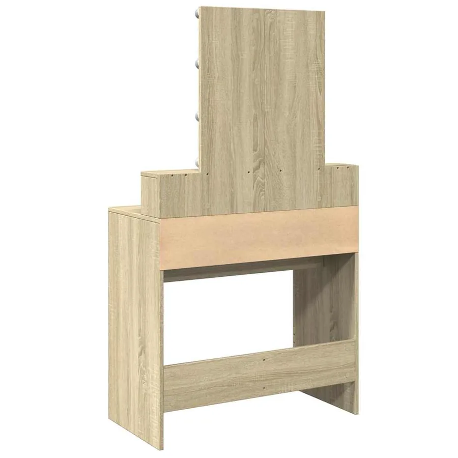 Coiffeuse avec LED chêne sonoma 80x41x144,5 cm - 7