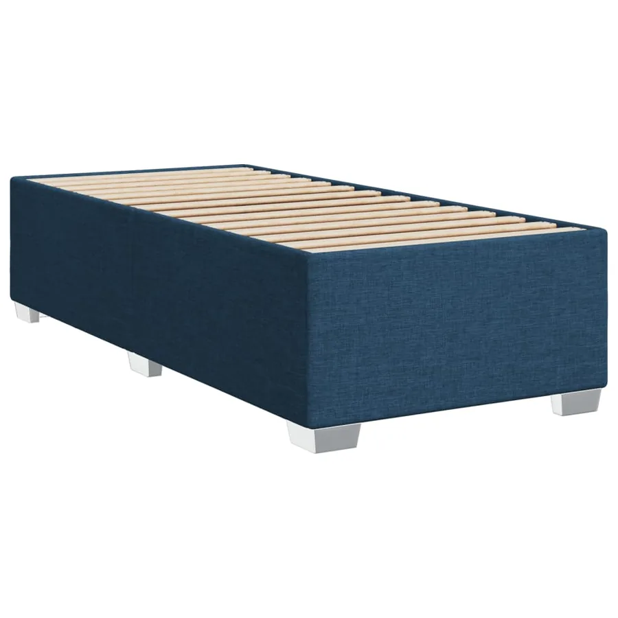 Sommier à lattes de lit avec matelas Bleu 80x200 cm Tissu - 8