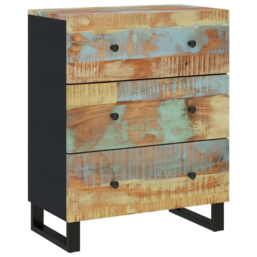 Buffet 60x33x75 cm Bois massif de récupération - 11