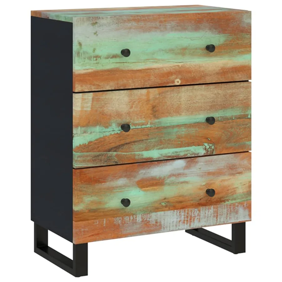 Buffet 60x33x75 cm Bois massif de récupération - 12