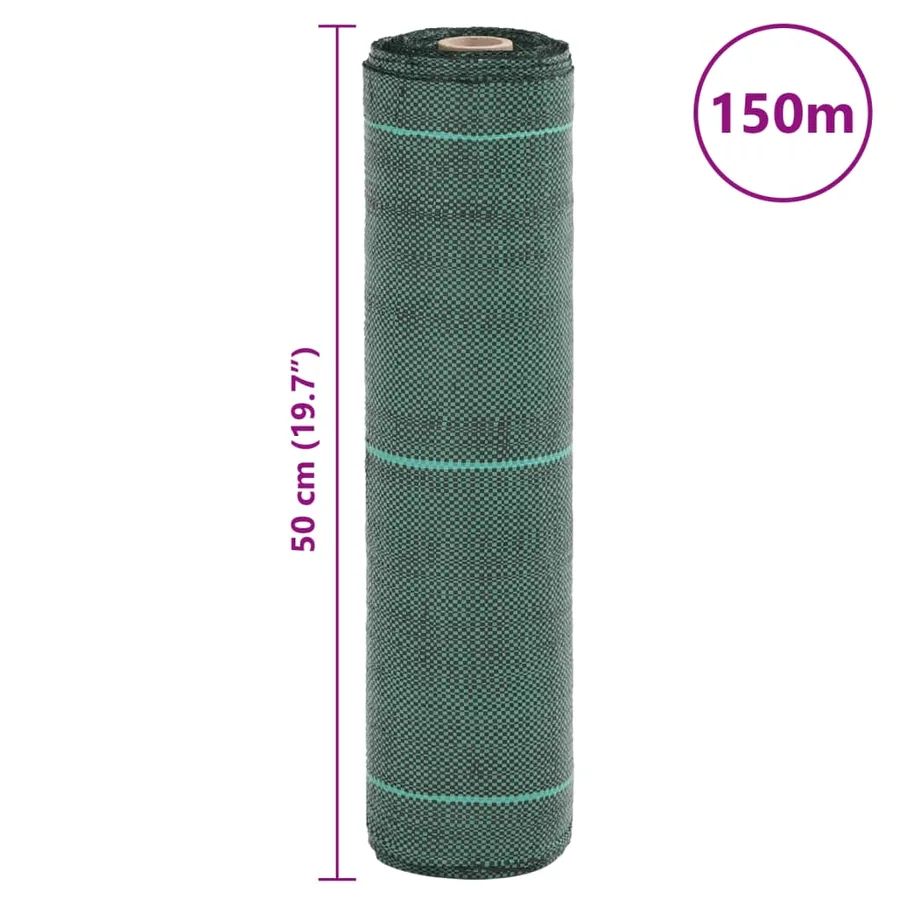 Membrane anti-mauvaises herbes vert 0,5x150 m PP - 8