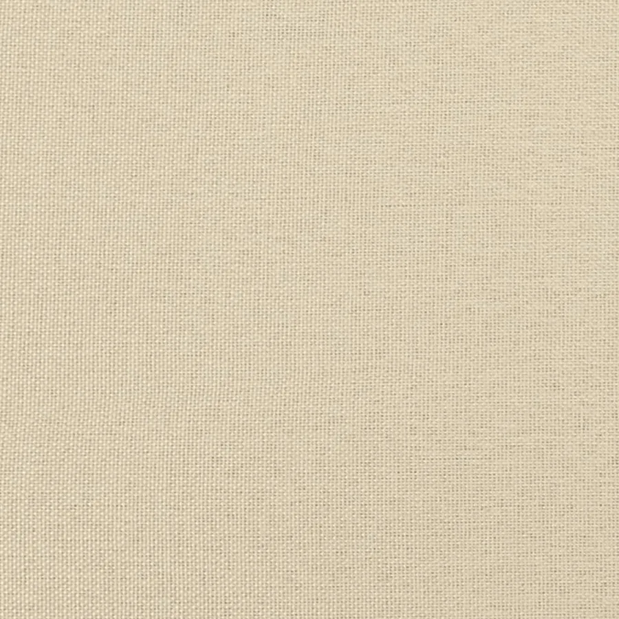 Cadre de lit sans matelas crème 100x200 cm tissu - 8