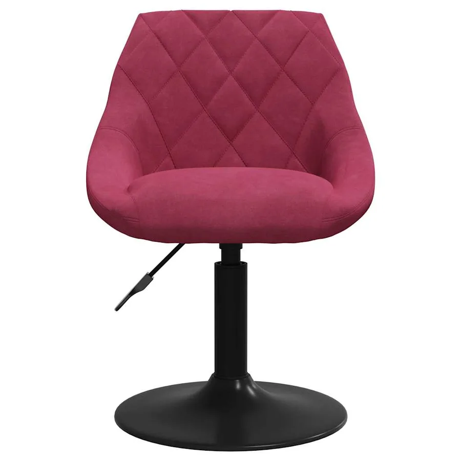 Tabouret de bar Rouge bordeaux Velours - 3