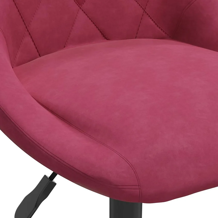 Tabouret de bar Rouge bordeaux Velours - 7