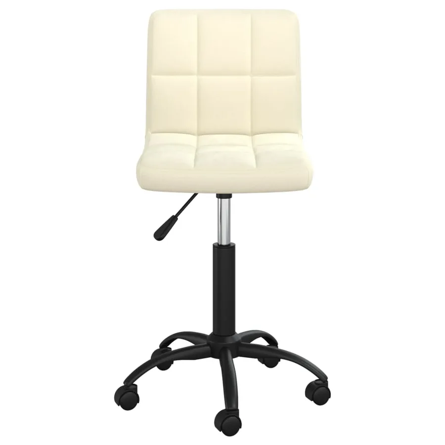 Chaise pivotante de salle à manger Crème Velours - 2