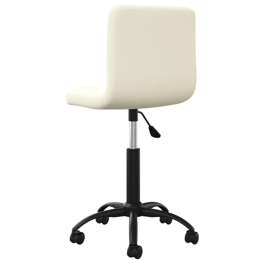 Chaise pivotante de salle à manger Crème Velours - 4
