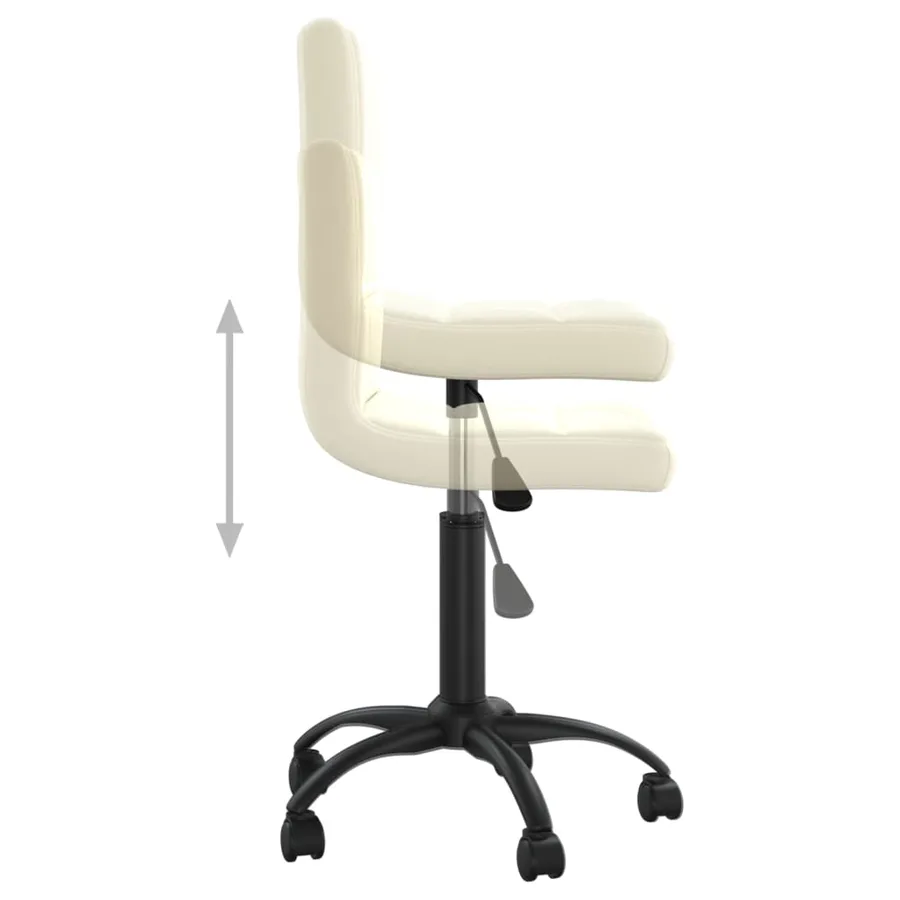 Chaise pivotante de salle à manger Crème Velours - 6
