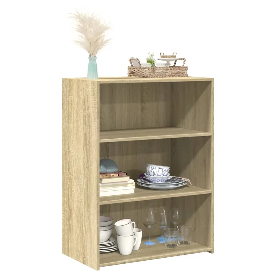Buffet chêne sonoma 70x41x93 cm bois d'ingénierie - 3