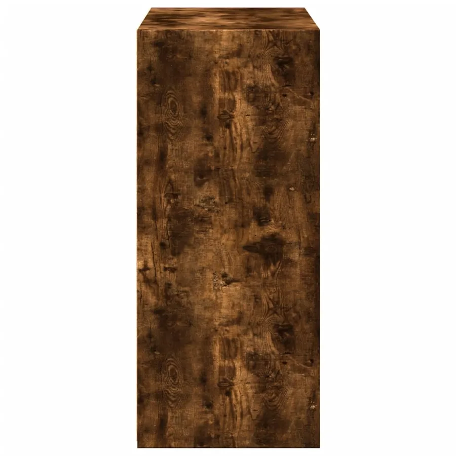 Buffet chêne fumé 70x41x93 cm bois d'ingénierie - 5